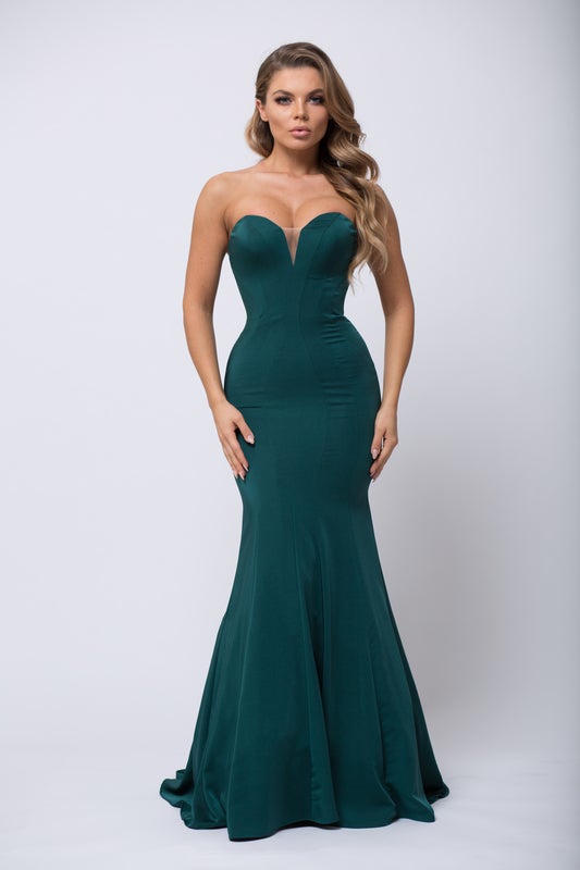 sachin and babi light blue dress Mara Hoffman Carmen Smocked Sweetheart Strapless Midi Dress